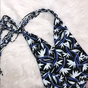 MIKOH small deep v one piece orchid hardly worn